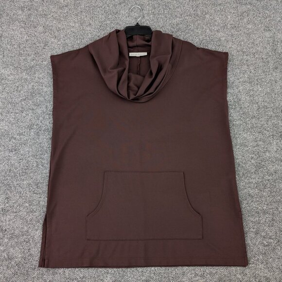 BRYN WALKER‎ Dress S Brown Lagonlook Cowl Neck Kangaroo Pocket Oversize Pullover - Picture 6 of 11
